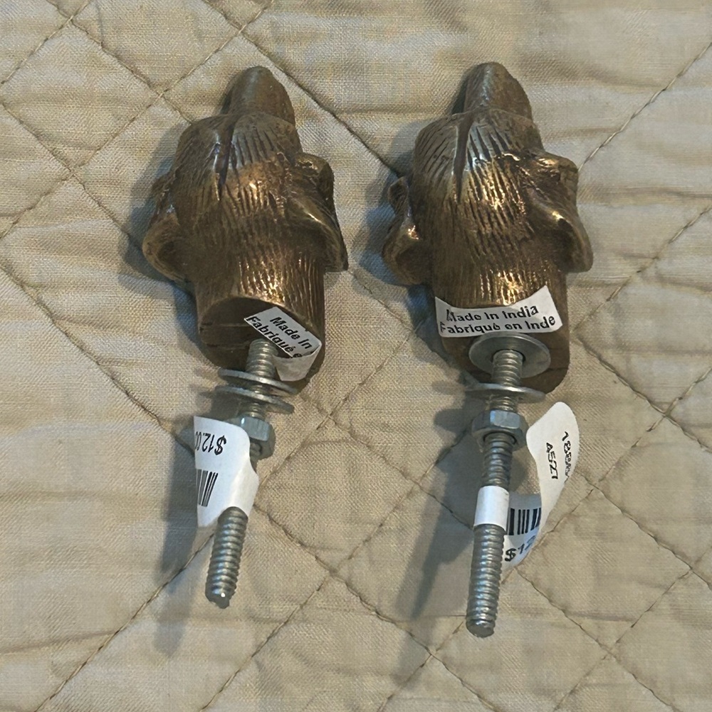 Vintage Anthropologie Dog Head Drawer Knobs - Picture 4 of 9